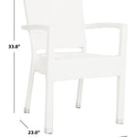 Safavieh Kelda Stacking Arm Chair , PAT4004 - White (Set of 2)