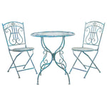 Safavieh Semly 3Pcs Bistro Setting , PAT5028 - Antique Blue