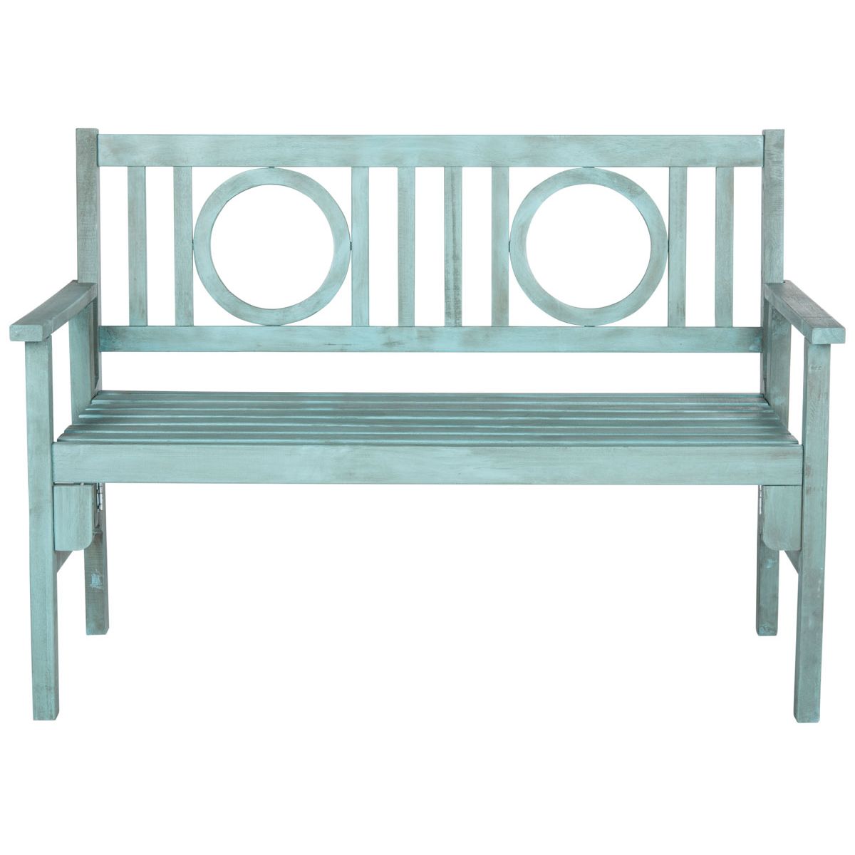 Safavieh Piedmont Folding Bench , PAT6714 - Beach House Blue