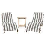 Safavieh Pacifica 3 Piece Lounge Set , PAT7020 - Natural / Grey / White