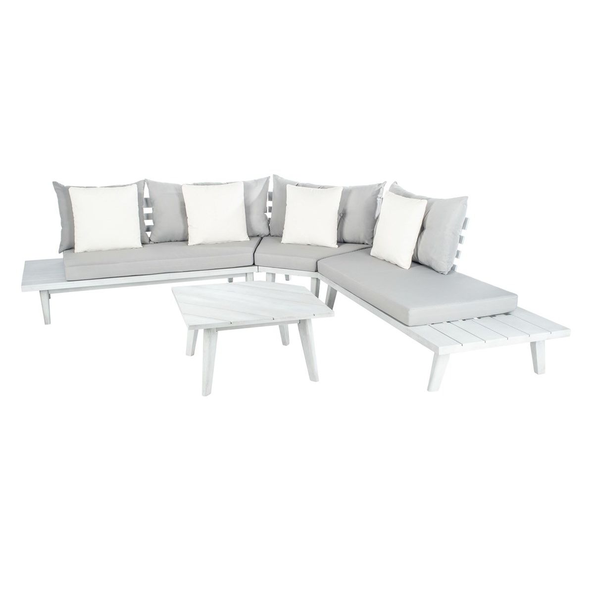 Safavieh Lansen 4 Pc Corner Living Set , PAT7055