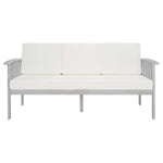 Safavieh Finnick Outdoor Bench , PAT7303 - Grey Wood/Beige Cushion