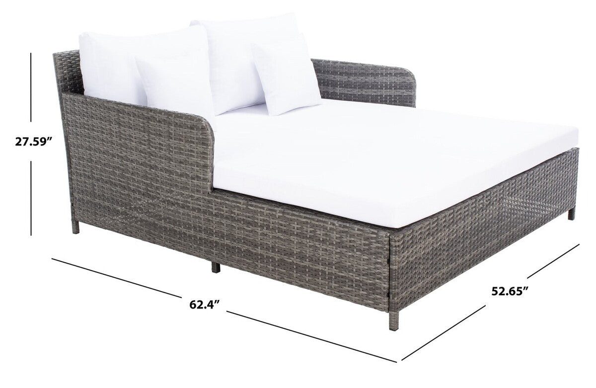 Safavieh Cadeo Daybed , PAT7500 - Grey Brown / White