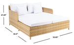 Safavieh Cadeo Daybed , PAT7500 - Natural / White