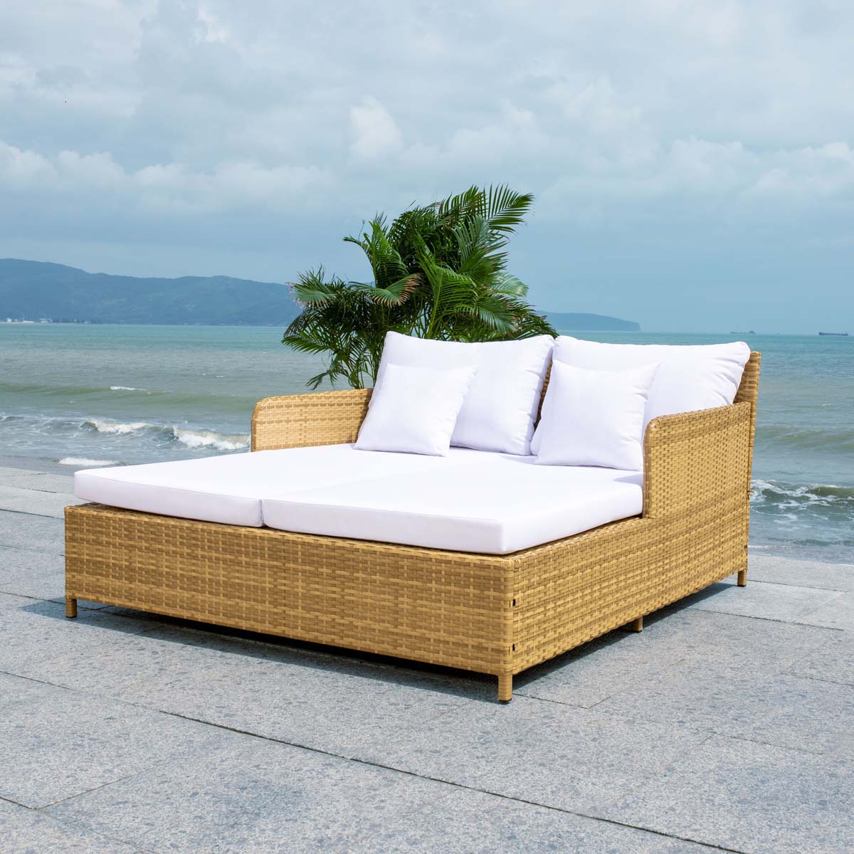 Safavieh Cadeo Daybed , PAT7500 - Natural / White