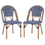 Safavieh California Side Chairs (Set of 2) , PAT7530 - Navy / White