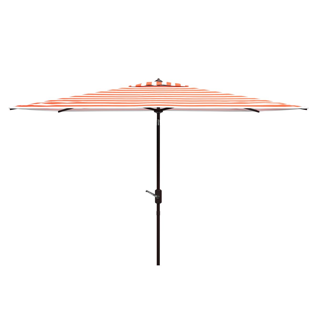 Safavieh Iris Fashion Line 6.5 X 10 Ft Rect Umbrella , PAT8304 - Orange Stripe