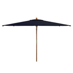 Safavieh Aklin 6.5Ft X 10Ft Rectangle Wooden Pulley Market Umbrella (No Tilt)/Beige , PAT8309 - Navy