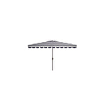 Safavieh Vienna 6.5 X 10 Ft Rect Crank Umbrella , PAT8311 - Black/White