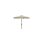 Safavieh Zimmerman 7.5 Ft Square Market Umbrella , PAT8400 - Beige/White