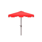 Safavieh Zimmerman 7.5 Ft Square Market Umbrella , PAT8400 - Red/White Trim