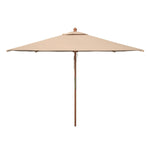 Safavieh Velop 7.5 Ft Square Wooden Pulley Market Umbrella , PAT8409 - Beige