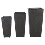 Safavieh Lendson 3 Pc Flower Pot Set , PAT9020 - Black