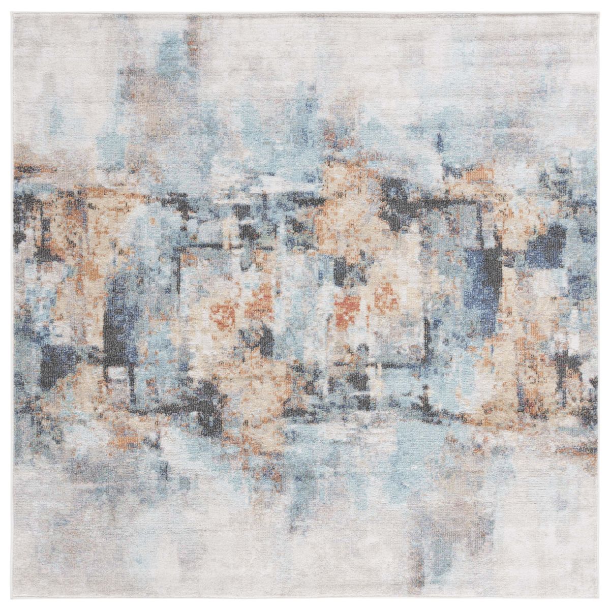 Safavieh Phoenix 510 Rug, PHX510 - Aqua / Gold Rust