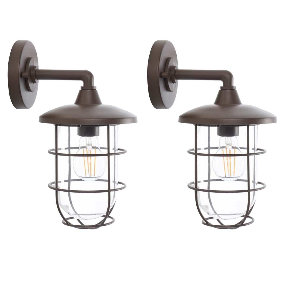 Safavieh Liese Outdoor Wall Sconce , PLT7000 - Oil Rubbed Bronze (Set of 2)