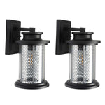 Safavieh Queren Outdoor Wall Sconce , PLT7024 - Black (Set of 2)