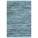 Safavieh Rag Rug 121 Rug, RAR121 - Blue / Multi