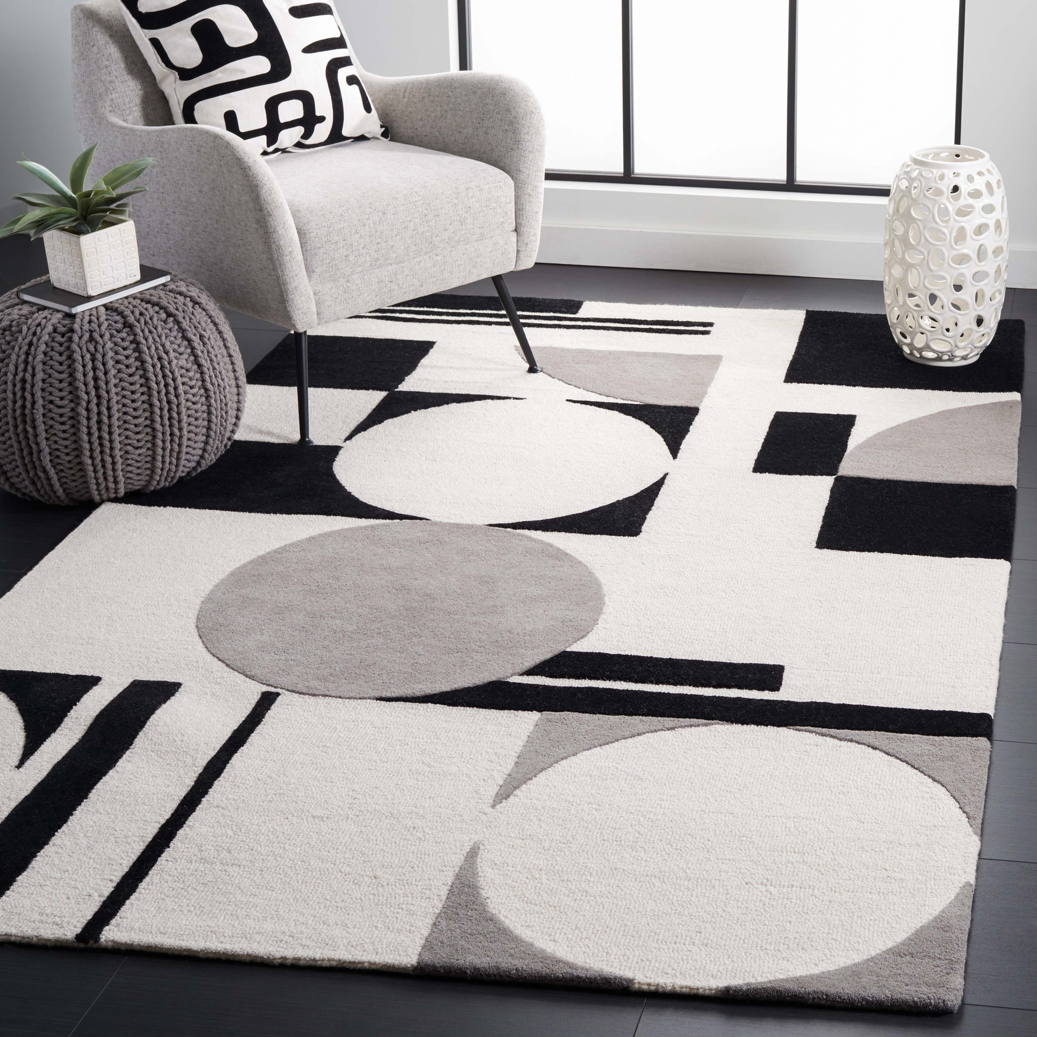 Safavieh Rodeo Drive 56F Rug, RD856F - Grey / Black