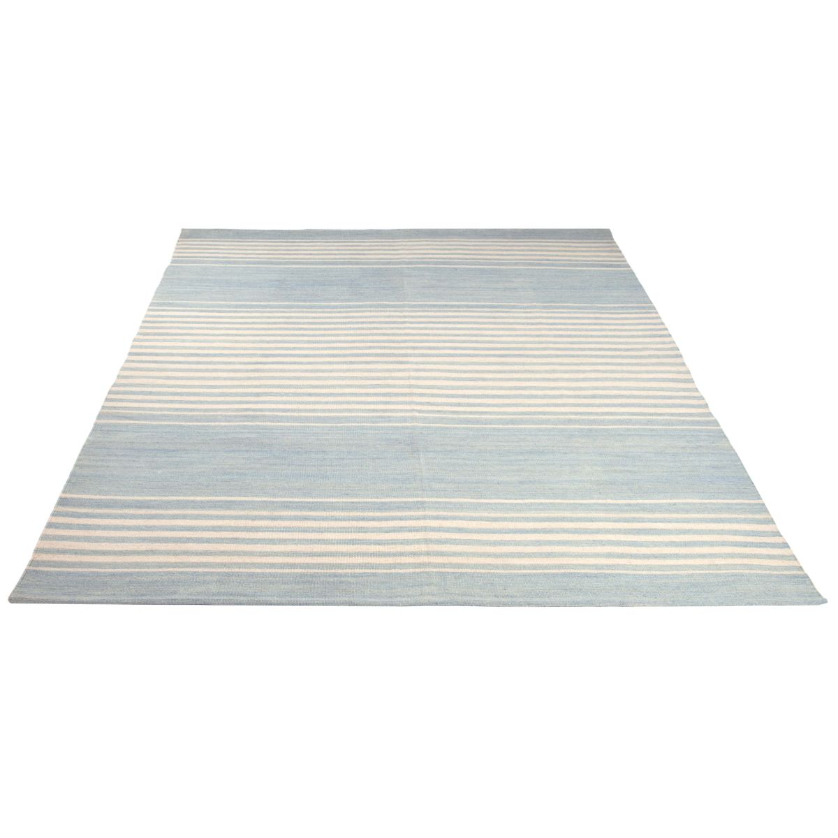 Ralph Lauren Bluff Point Stripe Rug, RLR2869 - Sky