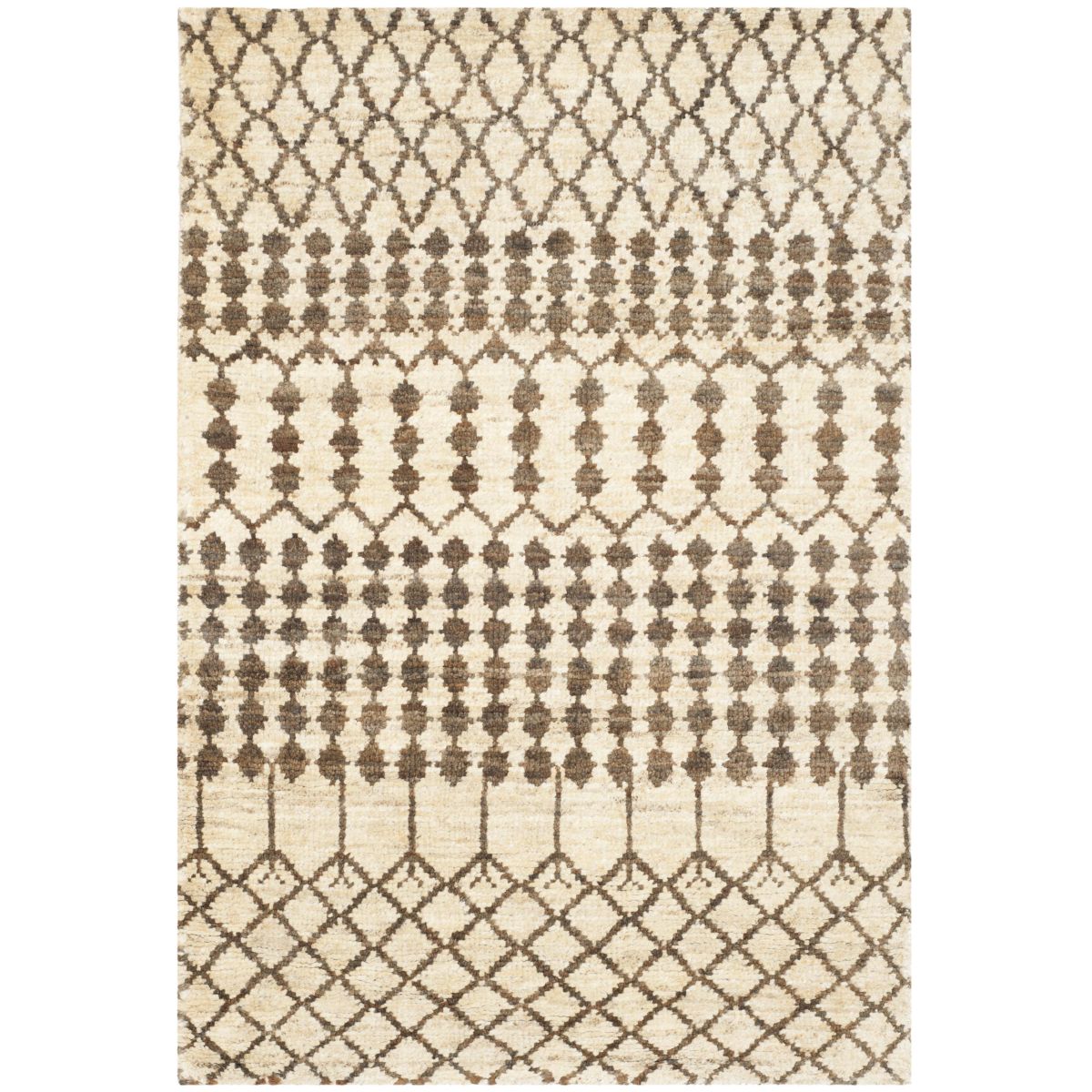 Ralph Lauren Rhodes Rug, RLR5114 - Cream / Chocolate