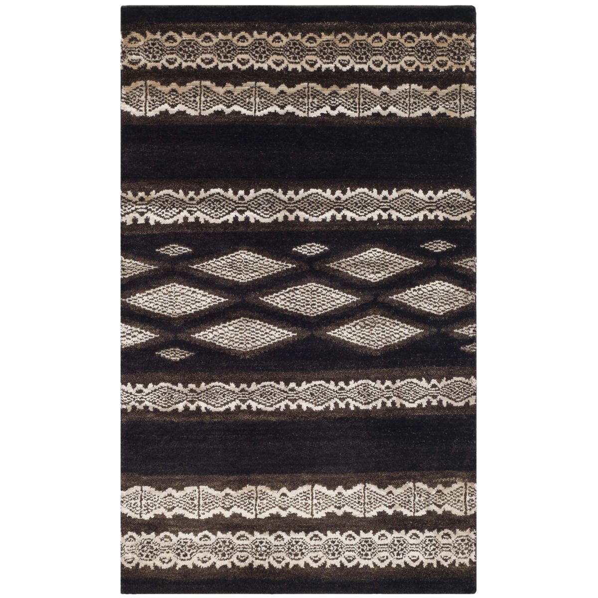 Ralph Lauren Nairobi Stripe Rug, RLR7731 - Safari Brown