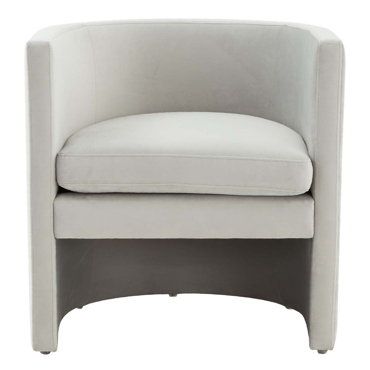 Safavieh Couture Rosabeth Curved Accent Chair - Light Grey