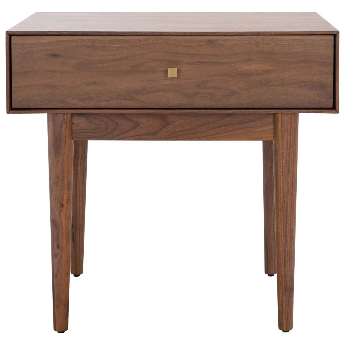 Safavieh Couture Ever 1 Drawer Nightstand - Walnut