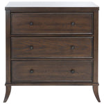 Safavieh Couture Tobias 3 Drawer Nightstand - Dark Walnut