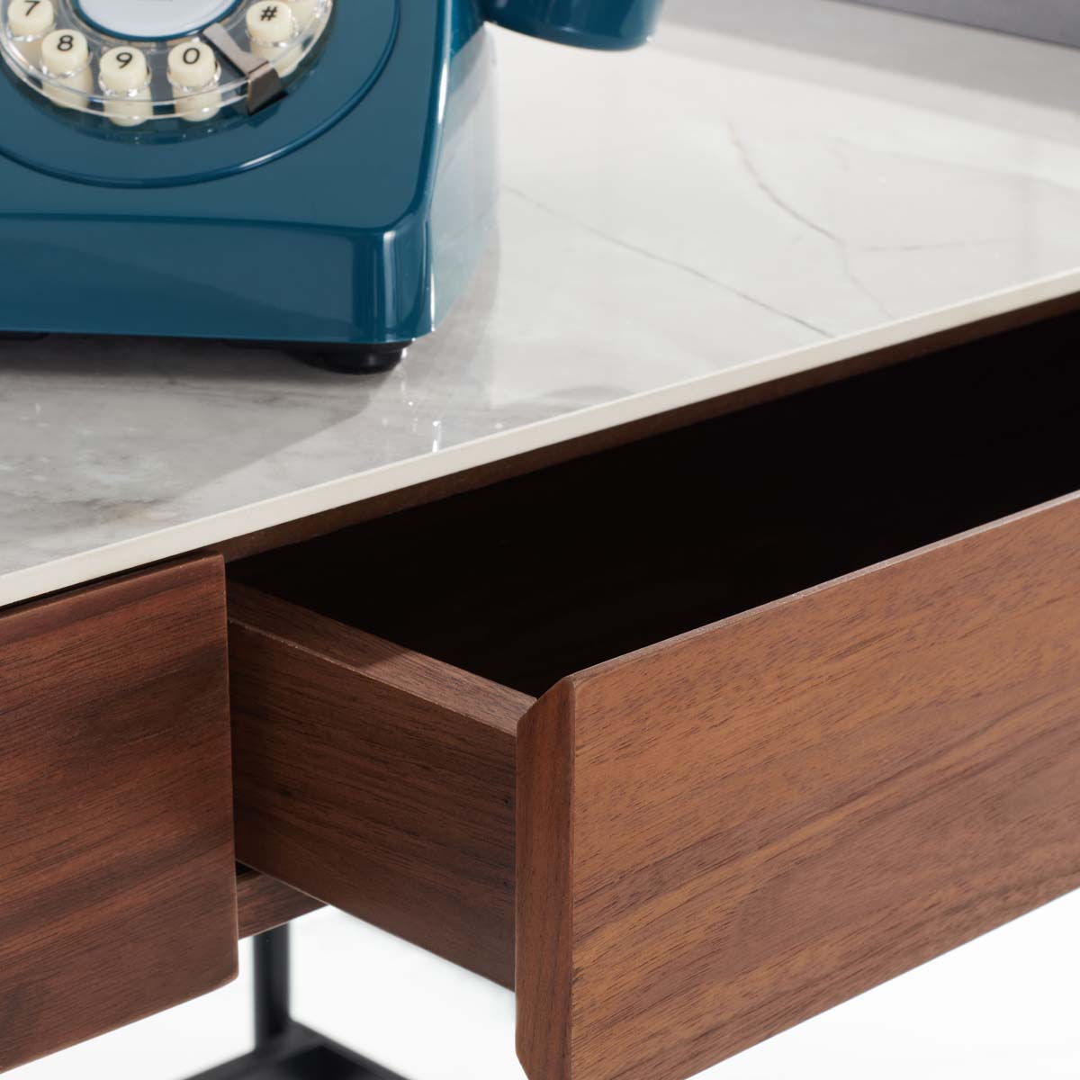 Safavieh Couture Teresa 2 Drawer Desk - Walnut