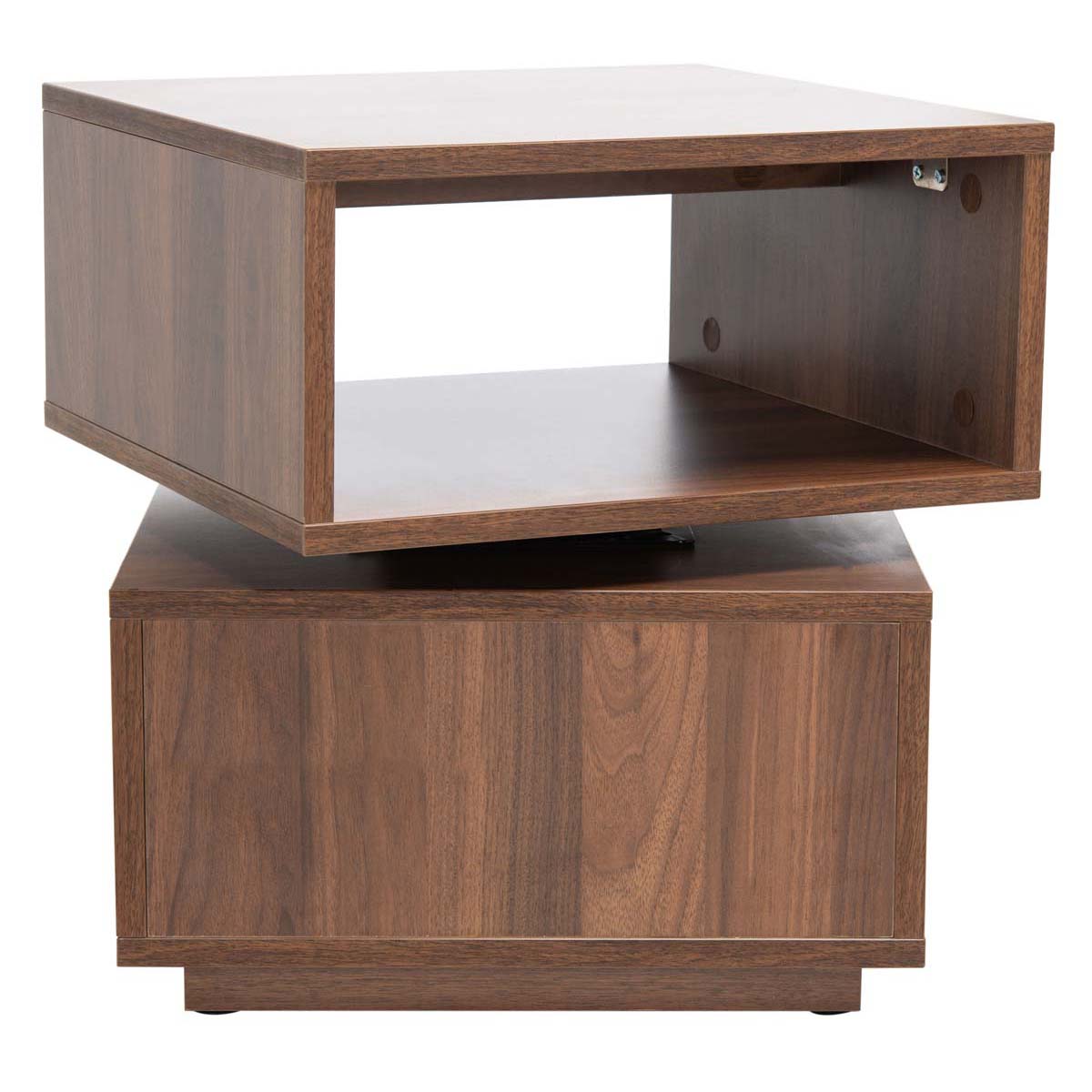 Safavieh Couture Avia Square Accent Table - Walnut