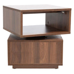 Safavieh Couture Avia Square Accent Table - Walnut