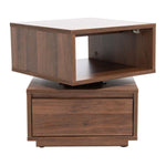 Safavieh Couture Avia Square Accent Table - Walnut