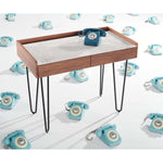 Safavieh Couture Timothy Hairpin Legs Desk - Walnut / White