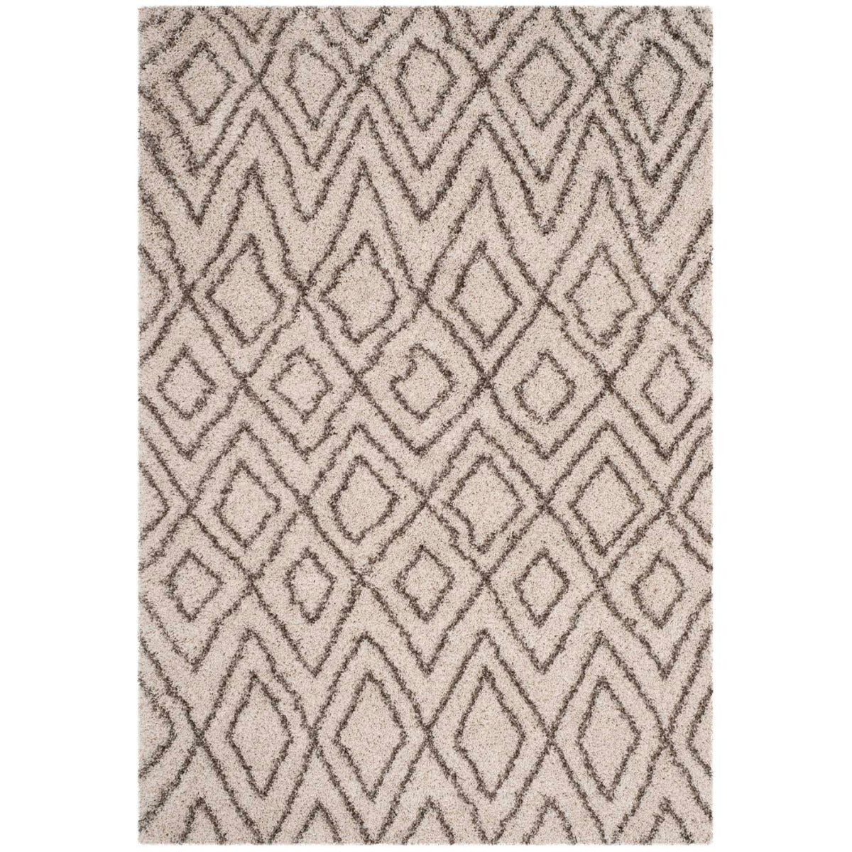 Safavieh Hudson Shag 332 Rug, SGH332 - Ivory / Grey