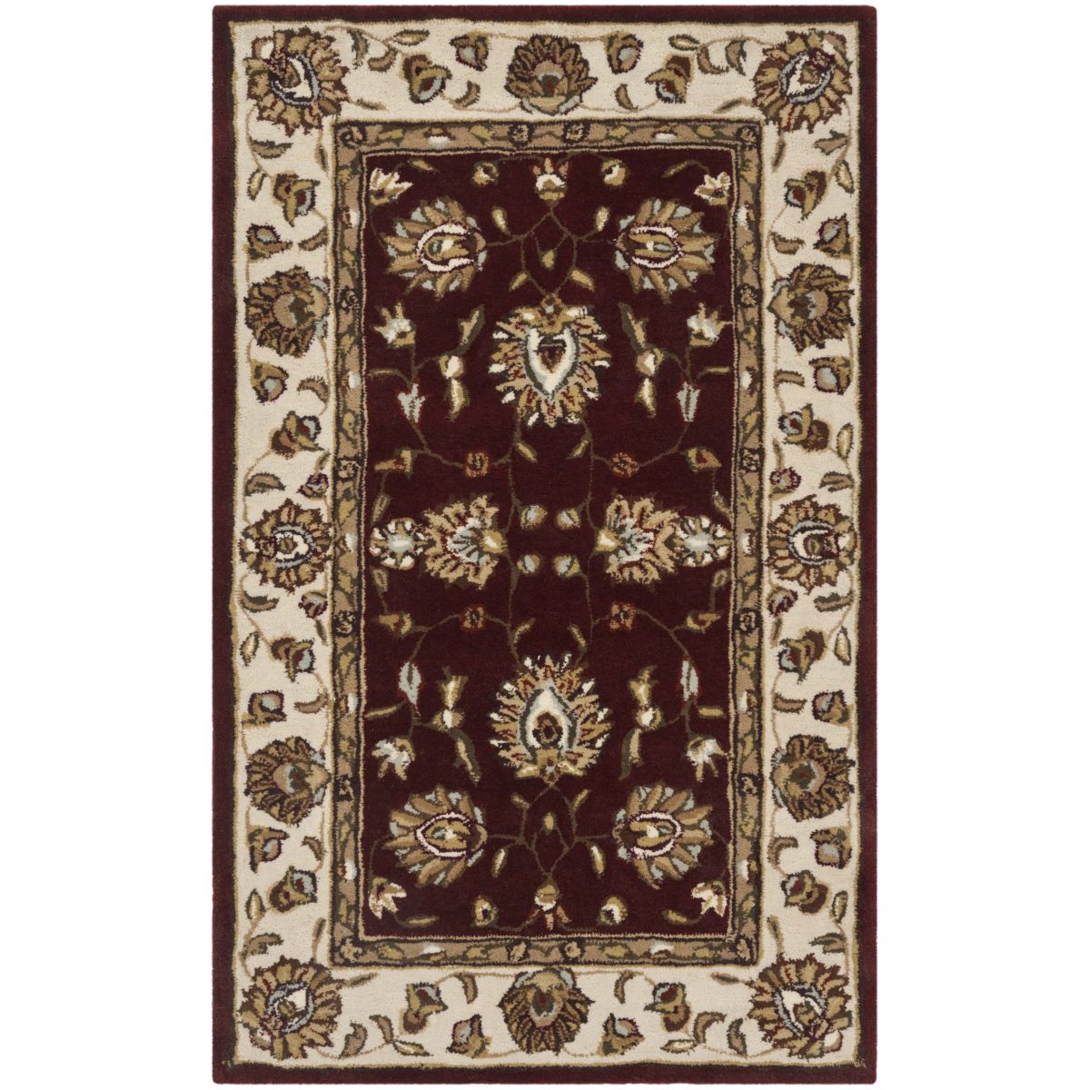 Safavieh Total Performance 416 Rug, TLP416 - Burgundy / Ivory