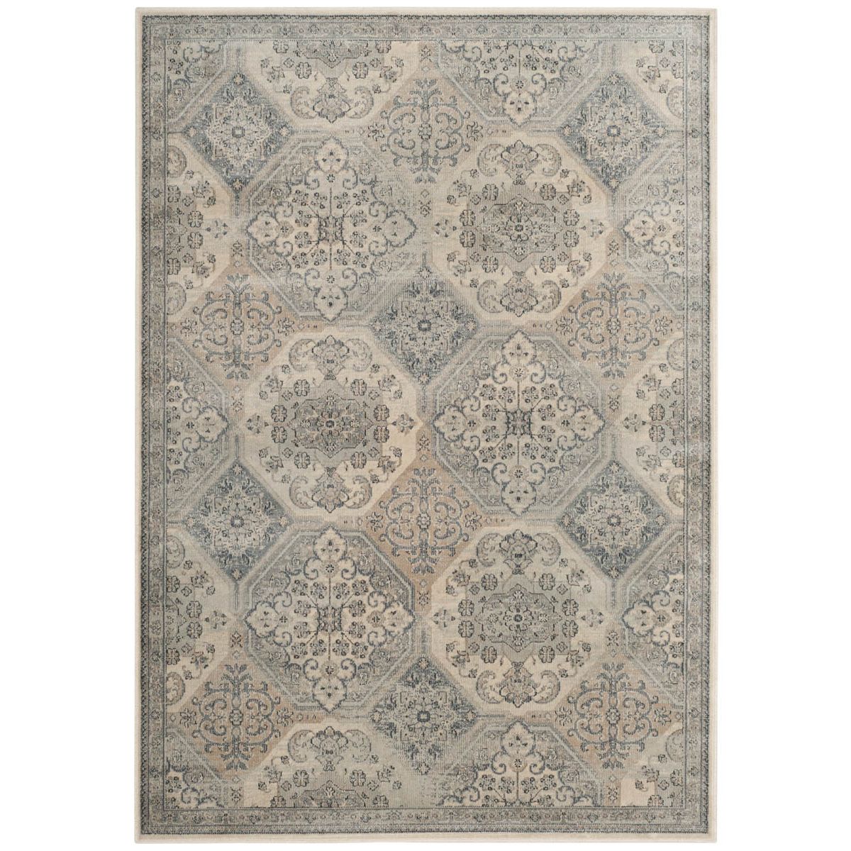 Safavieh Vintage 128 Rug, VTG128 - Cream / Blue