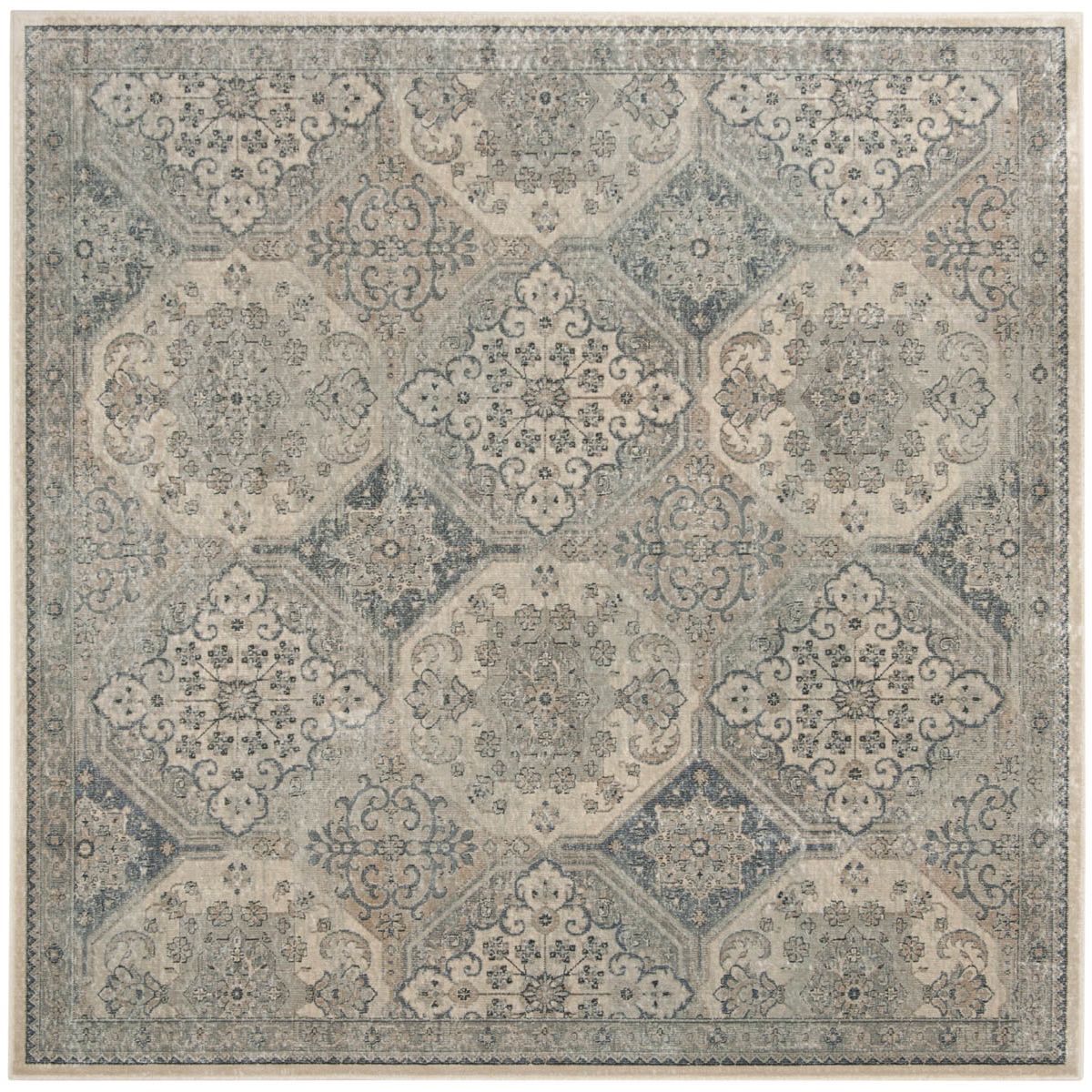 Safavieh Vintage 128 Rug, VTG128 - Cream / Blue